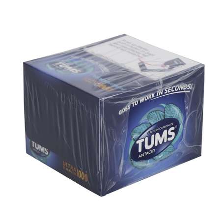 TUMS Tums Ultra Strength Peppermint Antacid Chewable 12 Tablets, PK288 074680D